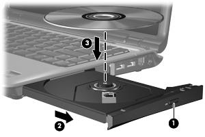 Uso di un'unità ottica L'unità ottica consente di riprodurre, copiare e creare CD o DVD, a seconda del tipo di unità utilizzata e del software installato sul computer.