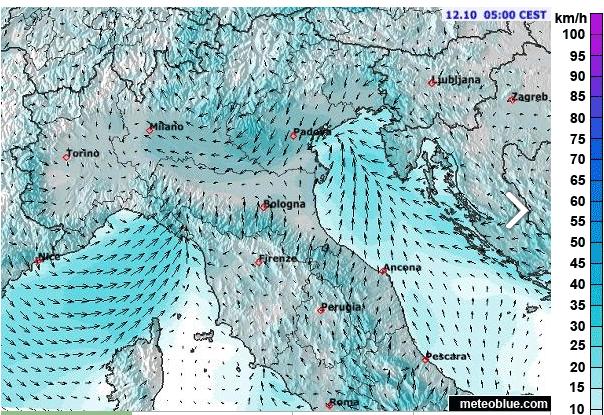 ogni punto il vento ha una dieione, pe cui è un campo VTTORIAL in