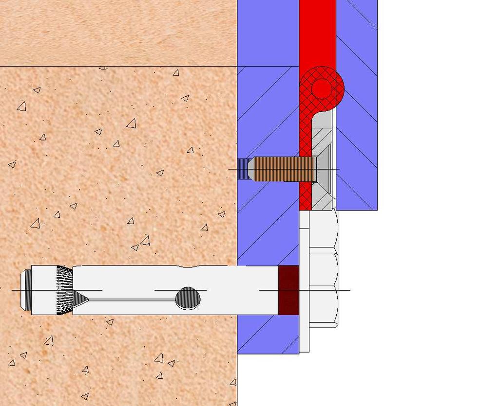 3- SEDE La chiusura standard di questo tipo di saracinesche si realizza con delle bande di elastomero collocate lungo tutto il perimetro del corpo della saracinesca, queste bande di gomma si avvitano