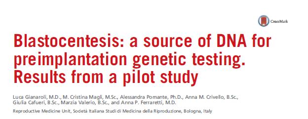 Blastocentesis More DNA: less no results