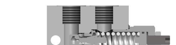 Spring Y 5 Spring X 4 Oil viscosity - Viscosità olio 4 mm²/s (,5 E) Temperature 5 ax.