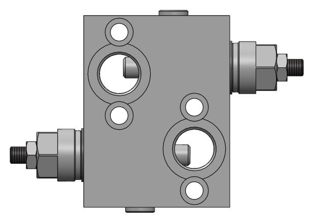RVD-F-SOP-OR-4. Dual cross over direct acting relief valves flangeable to Danfoss otors OP/OR series Valvole di massima doppie incrociate, flangiabili su motori Danfoss serie OP/OR Rev.