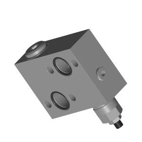 RVD-F--SOP-OR-4. Single direct acting relief valves flangeable to Danfoss otors OP/OR series Valvole di massima singole, flangiabili su motori Danfoss serie OP/OR Rev...5 Rated flow: ax.lu.