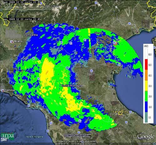 21:00 UTC (in centro a