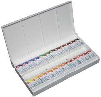GO00190 1 pz E 5,50 Acquerello professionale di altissima qualità color bianco, completa la gamma del kit di acquerelli da 24 colori.