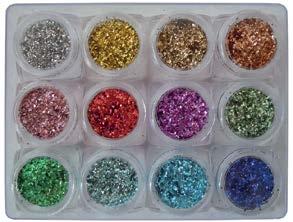 Fini perle di vetro colorate disponibili in dodici diversi colori pastello.