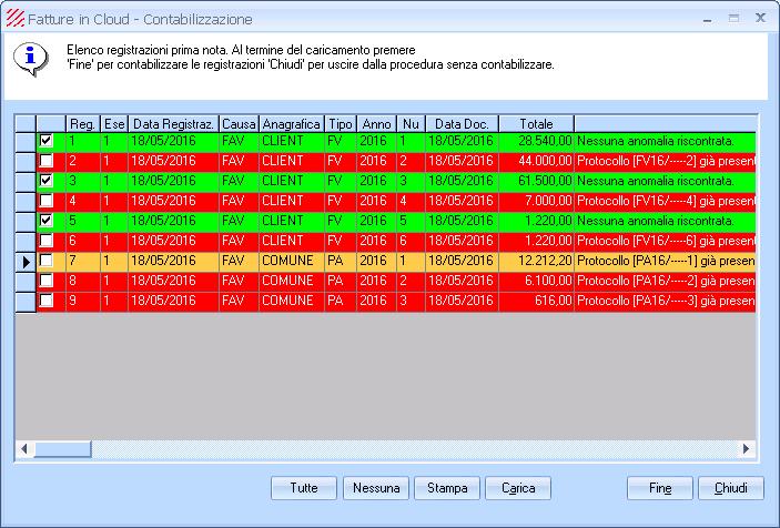 7.52.0 Come descritto in precedenza, prima di procedere alla funzione di Importa è necessario indicare il periodo di riferimento.