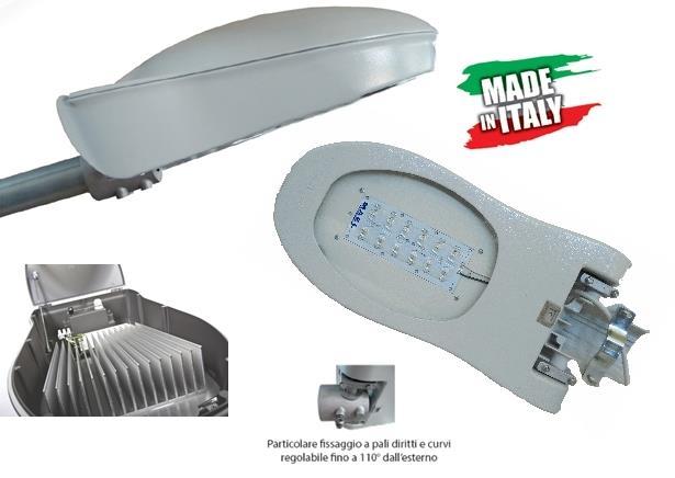 ARMATURA STRADALE A LED Armatura stradale a LED dal design armonioso e moderno che unito alla funzionalità, robustezza e affidabilità rappresenta la scelta sicura e ideale per l illuminazione di