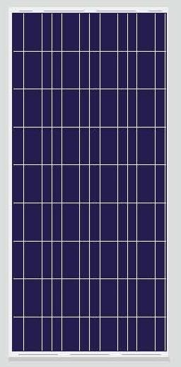 PANNELLO FOTOVOLTAICO N. 1 modulo fotovoltaico da 12V 140Wp, costituito da 36 celle in silicio policristallino ad alta efficienza.