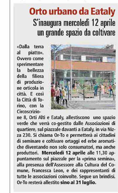 Orto urbano da Eataly.