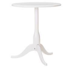 Tavolino Zap Tavolo circolare in legno laccato bianco opaco d51xh57