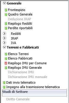 Come inserire un nuovo studio di settore Se la dichiarazione non proviene da conversione da anno precedente, per inserire un modello Studio di settore all interno della dichiarazione è necessario: -