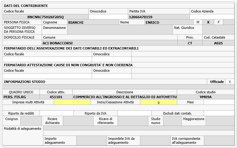 Come calcolare la congruità Una volta compilato lo studio sarà possibile effettuare il calcolo di