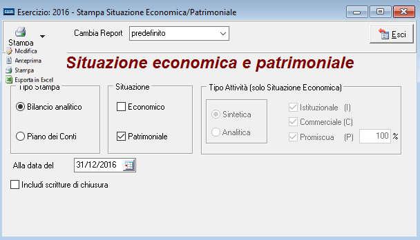 Per la verifica dei dati fare riferimento alle note specifiche dell apertura.