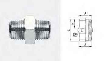 Consentono di congiungere piu spezzoni di tubo raccordati maschio (A) 1760023950 2612-1/4 1/4-1/4 1760023960 2612-1/8 3/8-3/8