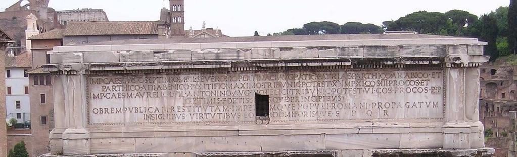 Arco di Settimio Severo nel Foro romano, fronte