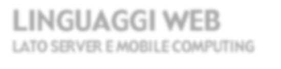 LINGUAGGIO WEB: LATO SERVER E MOBILE COMPUTING ISBN 978-88-268-9112-5 9,38 Test strutturati interattivi. con commento vocale). Progetti aggiuntivi di approfondimento.