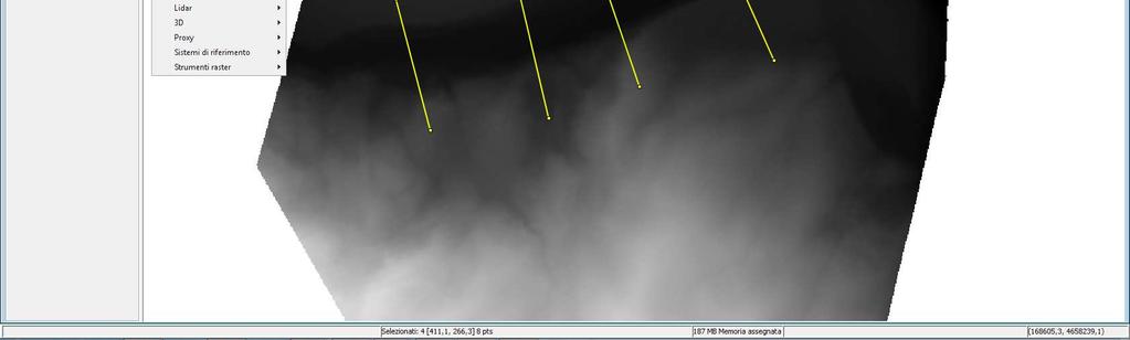 LAS Visualizzazione ingombro file LAS 2.