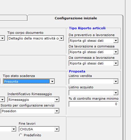 controllo successive alla configurazione dei parametri filiale A configurazione ultimata, per ogni filiale, nella tasca sezionali e magazzino dovreste