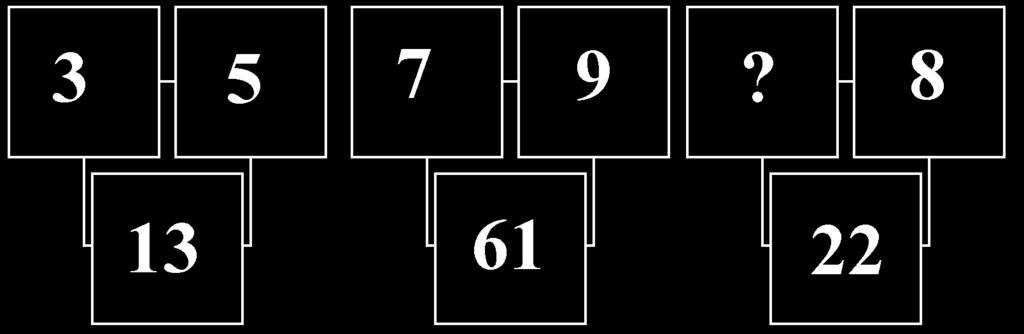 RCA0190 a) 35 b) 9 c) 7 d) 12 b RCA0191 La somma delle cifre di quale numero è uguale a 23? a) 746 b) 985 c) 956 d) 968 d RCA0192 Calcolare il numero il cui quadruplo aumentato di 26 è a) 25. b) 38.