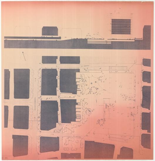 Titolo Centre Pompidou competition site plan Scala N/A Data 1971