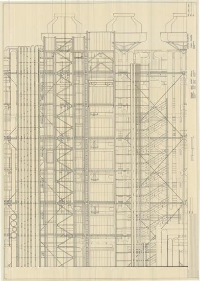 Titolo Centre Pompidou façade 2 Scala - Data 1977 Autore