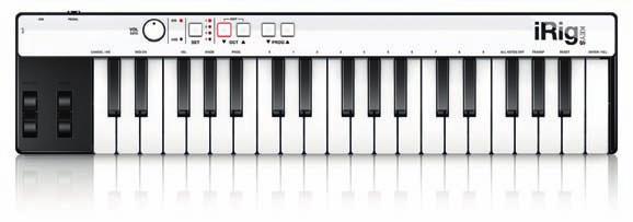 irig Keys 2245299K10010-10043 137,00 irig Keys 37 2245299K10020-6180 84,00 irig Keys - Mini master keyboard a 37 tasti per sistemi Android, ios, PC e MAC Input per pedale sustain (non incluso) -