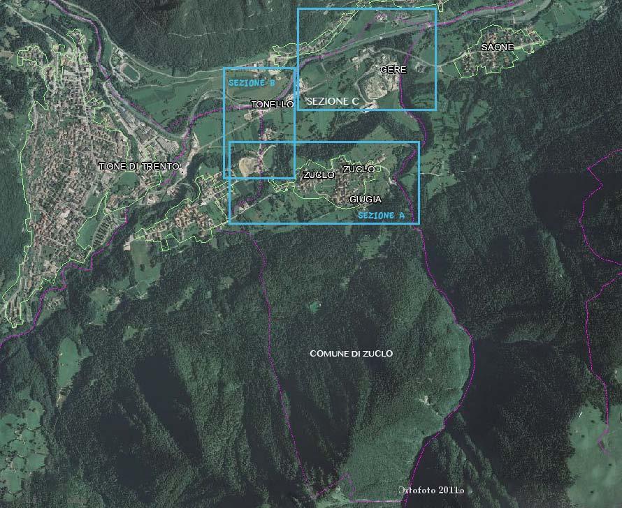 TAVOLA-SCHEDA 1 A- Cartografia d inquadramento ZUCLO I http://www.territorio.provincia.tn.it/portal/server.