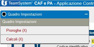 Inoltre, per la scelta fatta, il software contrassegna con la x il campo Proroghe. Quindi modificare o confermare i dati già pre-esistenti e salvare il quadro.