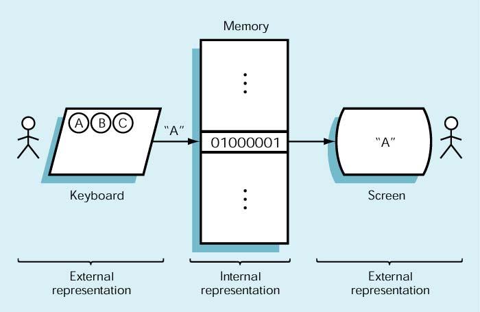 Rappresentazione interna ed esterna Rappresentazione esterna diretta all interpretazione