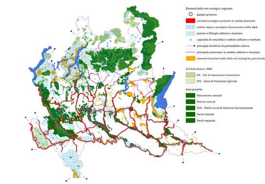 RETE ECOLOGICA REGIONALE = Infrastruttura prioritaria per la Lombardia nell