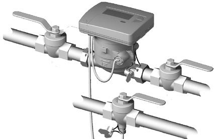 Contatore di calore a immersione diretta (rubinetto a