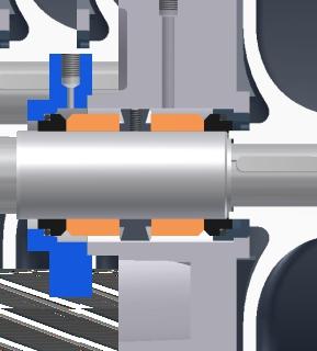 PLAN 23 Quench mainly used for steam barrier W single seal + self lubric.