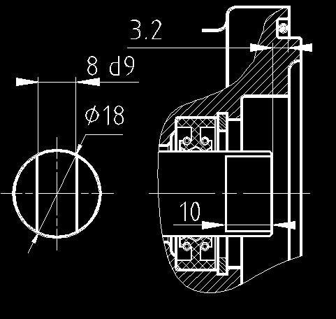 OUTBOARD BEARING TYPE 1 / I PER FLANGIA / FOR FLANGE A 0 Coppia max