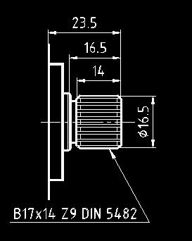 OUTBOARD BEARING TYPE 1 / G PER FLANGIA / FOR FLANGE A 0 Coppia max