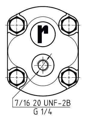 SENSO DI ROTAZIONE ROTATION Rotazione destra Clockwise rotation Codice Code D Rotazione bidirezionale drenaggio esterno Bidirectional rotation with external drain Rotazione bidirezionale drenaggio