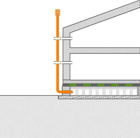 Nel caso di nuove costruzione questa scelta risulta molto funzionale nei confronti della prevenzione da inquinamento indoor da gas radon, sia per l incastro presente nei casseri che realizza già una