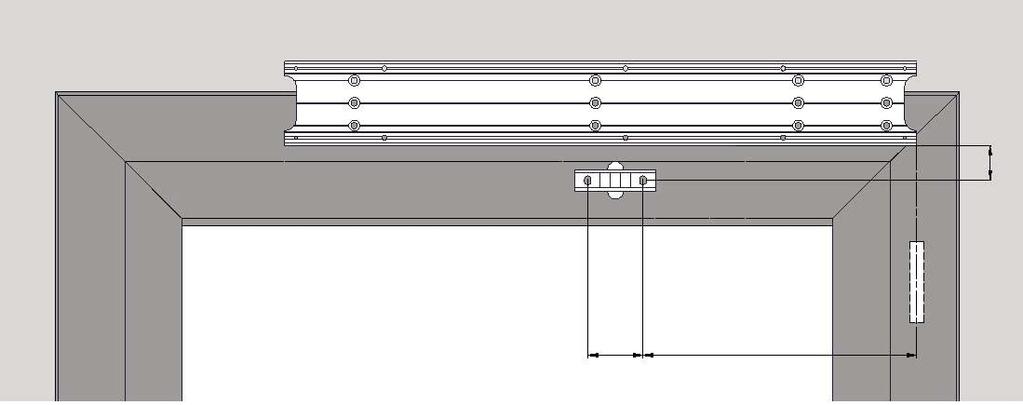 Installazione con BRACCIO ARTICOLATO a spingere [PROSWING (M)] Il braccio articolato a spingere si utilizza quando l automatismo viene installato dal lato opposto a quello di apertura della porta.