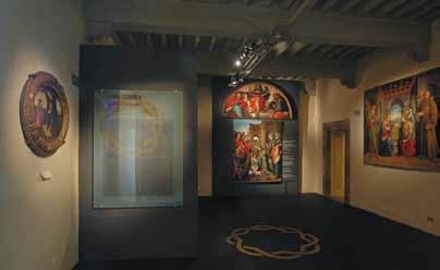 LA SEZIONE STORICO ARTISTICA Il primo piano ospita la collezione di dipinti e oggetti d arte sacra, provenienti in particolare dall Abbazia di San Salvatore e dalla Collegiata di Fucecchio, datati