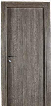 I S Y 1 5 PORTA PER INTERNI INTERNAL DOOR ISY 1 Versione cieca Colore rovere grigio