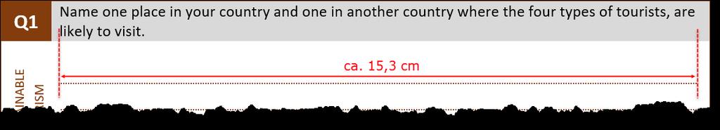 Il numero di domanda (Qnr) è centrato sia orizzontalmente che verticalmente su uno sfondo marrone. Calibri 14 pt grassetto, bianco.