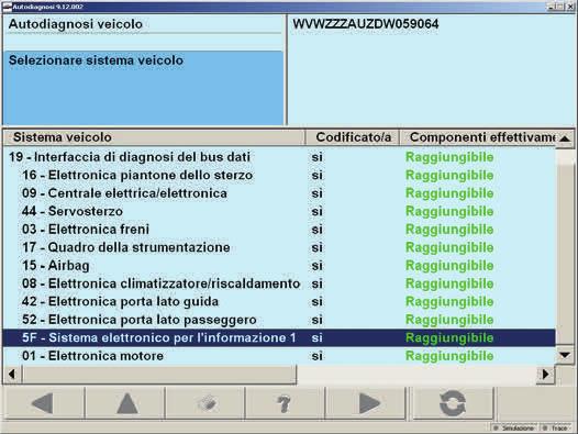 con visualizzazione su radio OEM.