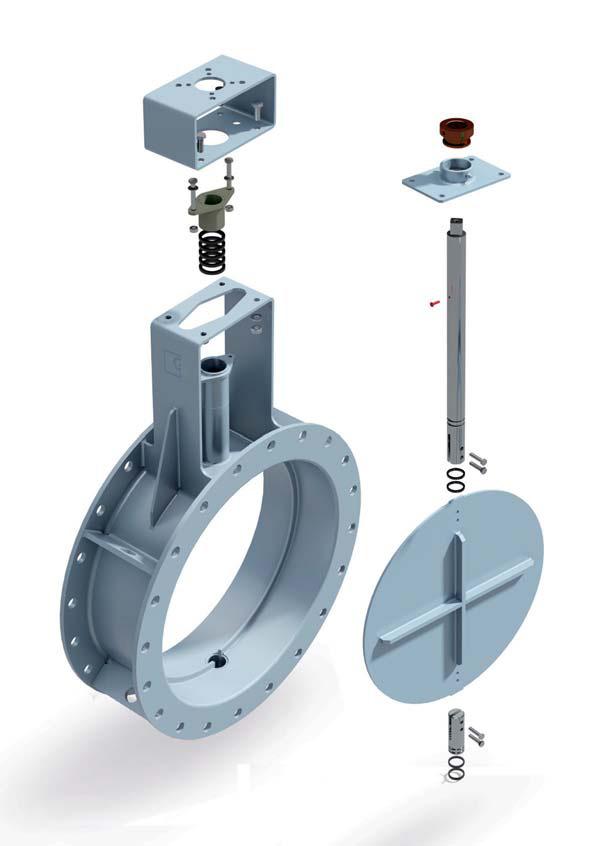 Pag. 8 VALVOLE A FARFALLA PER ARIA CALDA E FUMI BUTTERFLY VALVES FOR HOT AIR