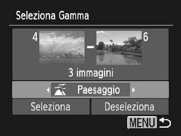 3 Rotazione delle immagini Effettuare l'impostazione. Se si preme il pulsante n, verrà visualizzata una schermata di conferma. Premere i pulsanti qr per scegliere [OK], quindi premere il pulsante m.