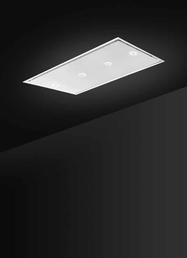 NOVITÀ NOVITÀ KSC120B CAPPA INTEGRATA A SOFFITTO, 120 CM KSC90B CAPPA INTEGRATA A SOFFITTO, 90 CM CAPPA INTEGRATA A SOFFITTO La cappa si inserisce totalmente a filo nel soffitto, così da ottenere un