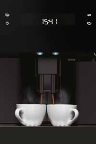 contemporaneamente, la macchina svolge automaticamente tutte le attività necessarie per poter ottenere un buon caffè: trasforma la giusta quantità di chicchi in polvere, la pressa, eroga il caffè e