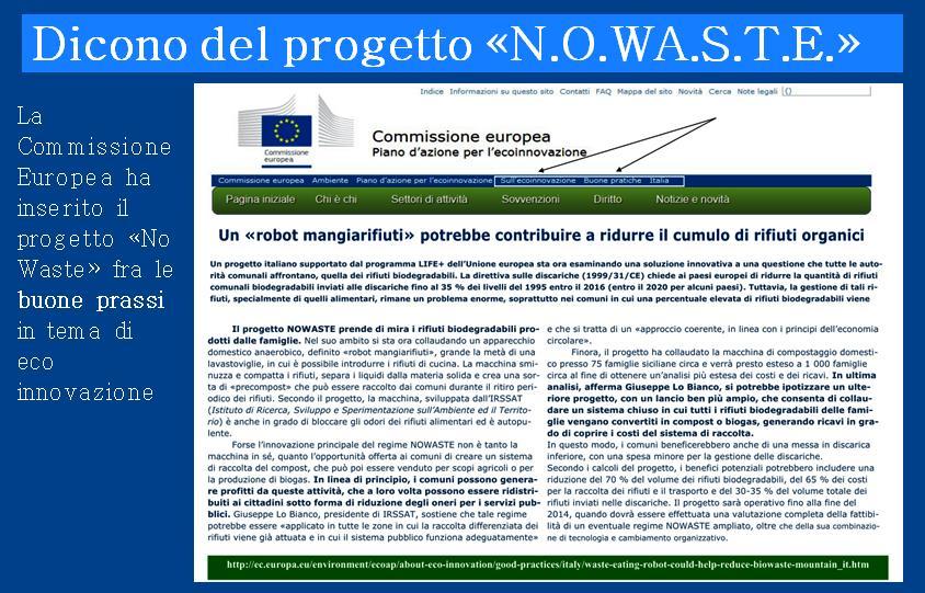 Istituto di Ricerca, Sviluppo e Sperimentazione sull Ambiente ed il Territorio Via del Fornaio n.