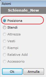 il punto finale per definire la lunghezza, scegliere poi altezza, materiale e finitura nella dialog successiva 2.