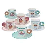 CONF. 2 TAZZE TÈ C/P CC 180 set of 2 tea cups with saucer 180 cc OT085123313 8000257825083