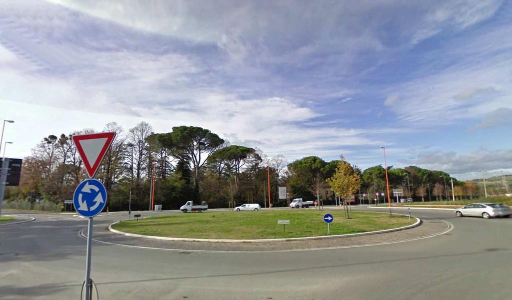A10) Area verde posta nella rotonda Rosati P. (Cimitero Urbano) In loc. Borgo Paglia,, fra le Vie Romea, Pacem in Terris e Savio. L'area è posta all'interno della rotatoria che raccorda n.